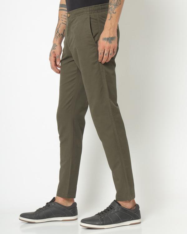 FlatFront Trousers with Insert Pockets JioMart