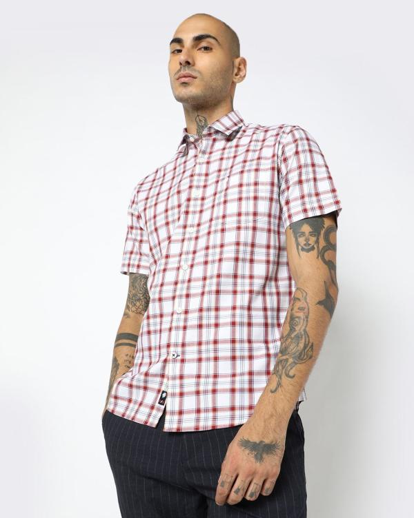 Checked Slim Fit Shirt JioMart