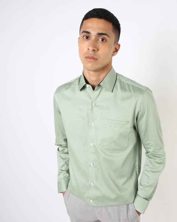 Printed Slim Fit Shirt with Spread Collar JioMart