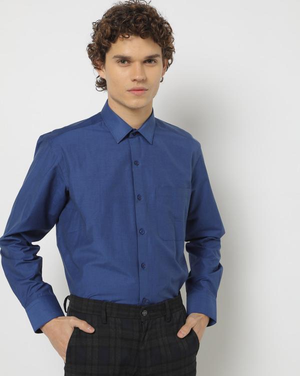 SpreadCollar Shirt with Patch Pocket JioMart