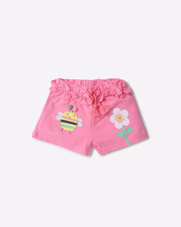 Shorts with Embroidered Applique JioMart