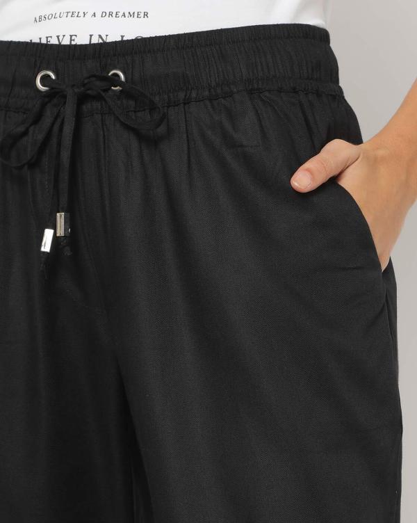Tapered Fit Jogger Pants with Insert Pockets JioMart