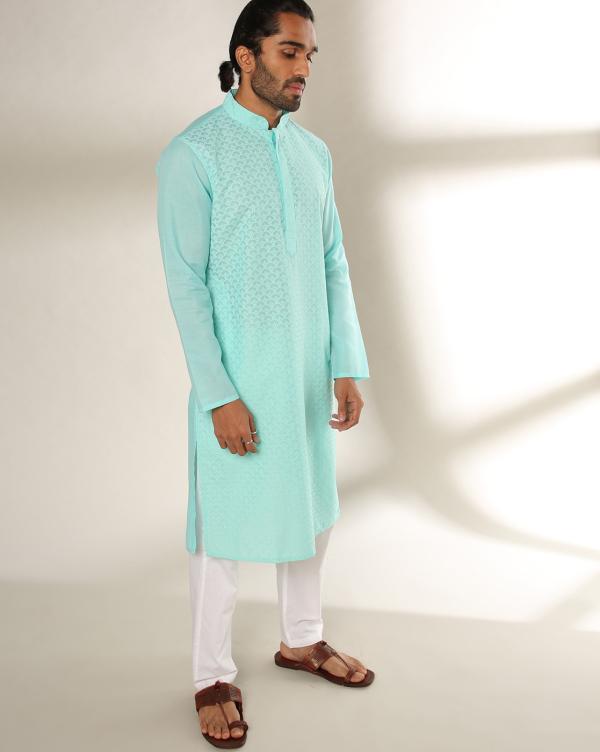 Embroidered Slim Fit Kurta JioMart
