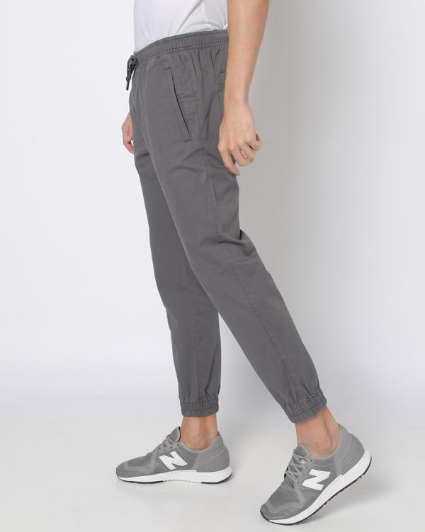 Slim Fit Jogger Pants with Drawstring Waist JioMart