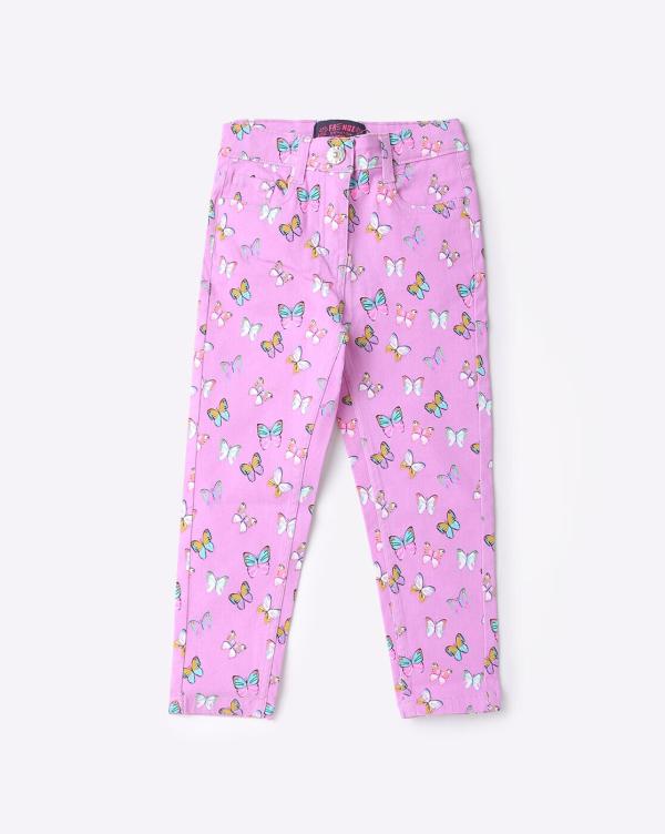 Butterfly Print Trousers with Insert Pockets JioMart