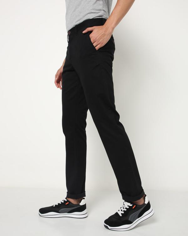 Tapered Fit Chinos with Insert Pockets JioMart