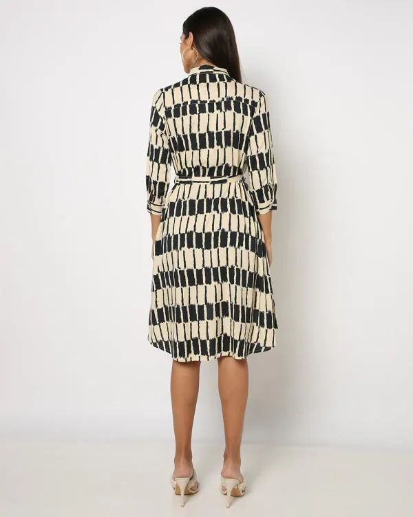 checked shirt with tie up