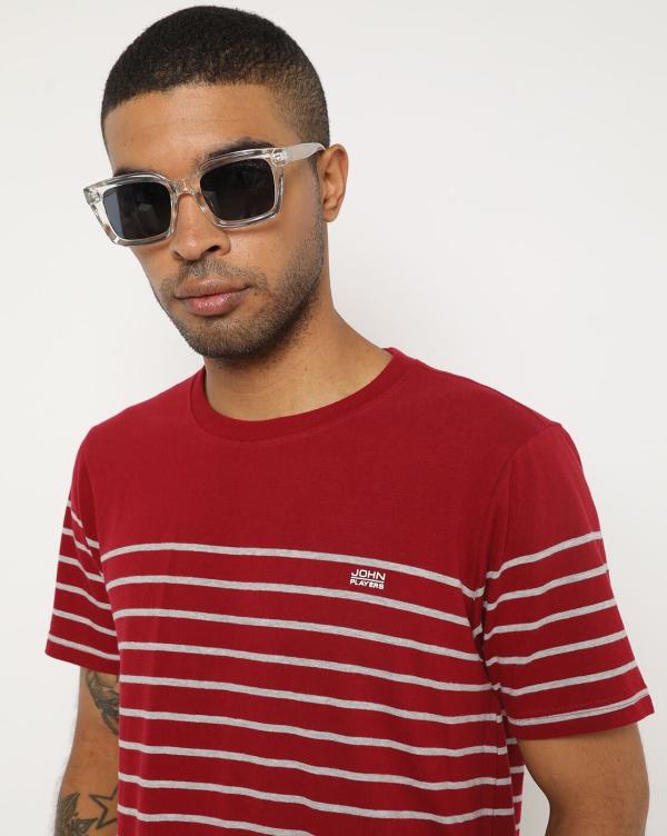 Striped Slim Fit CrewNeck Tshirt JioMart