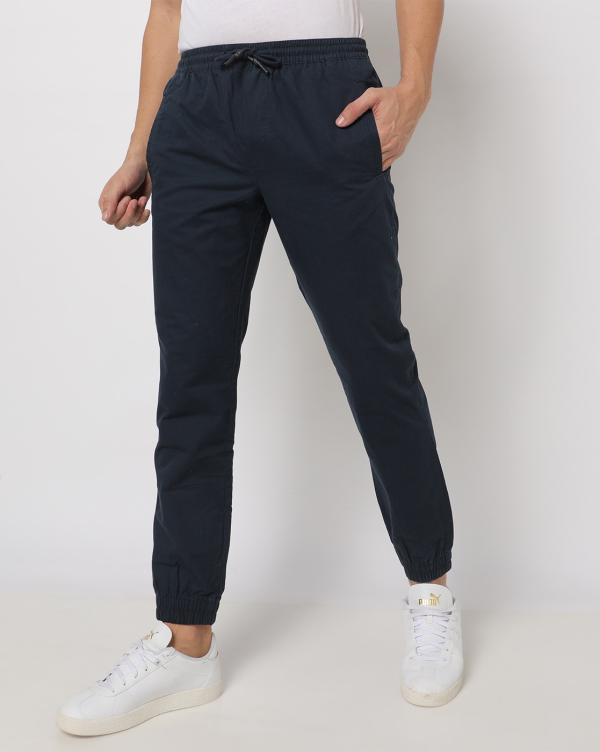 Slim Fit Joggers with Insert Pockets JioMart
