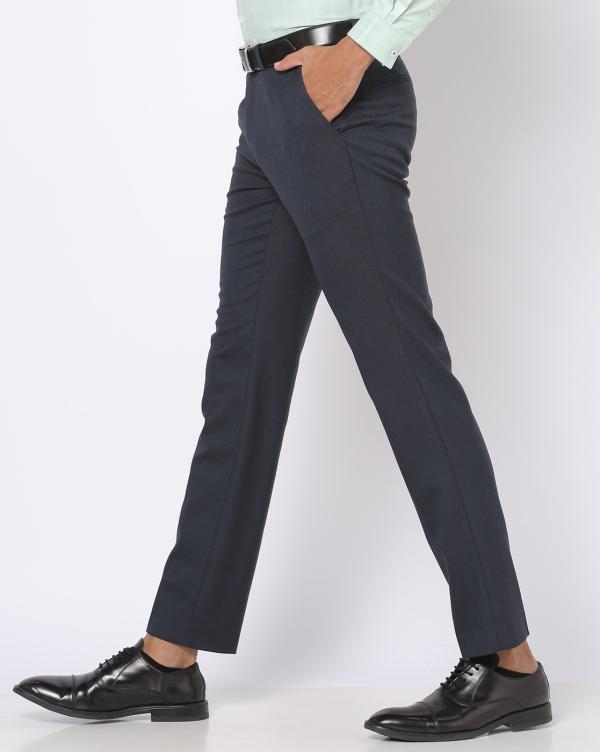 Slim Fit FlatFront Trousers JioMart