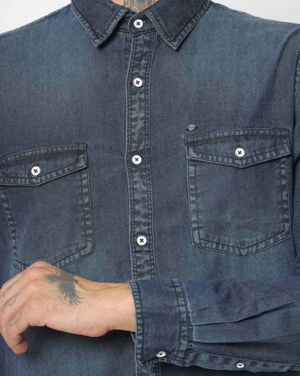 Washed Shirt with Buttoned Flap Pockets JioMart