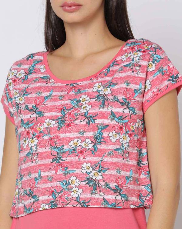 Nightgown with Floral Print Jacket JioMart