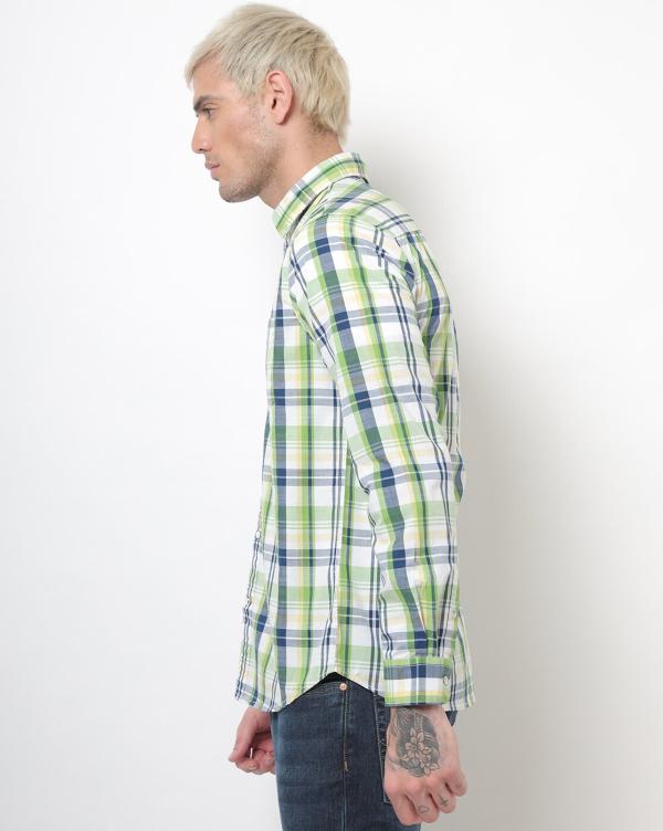 Checked SpreadCollar Shirt with Patch Pocket JioMart