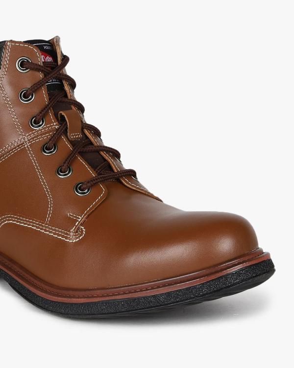 Men Lace-Up Ankle-Length Boots - JioMart