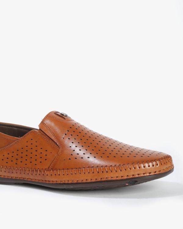 perforated slip on shoes