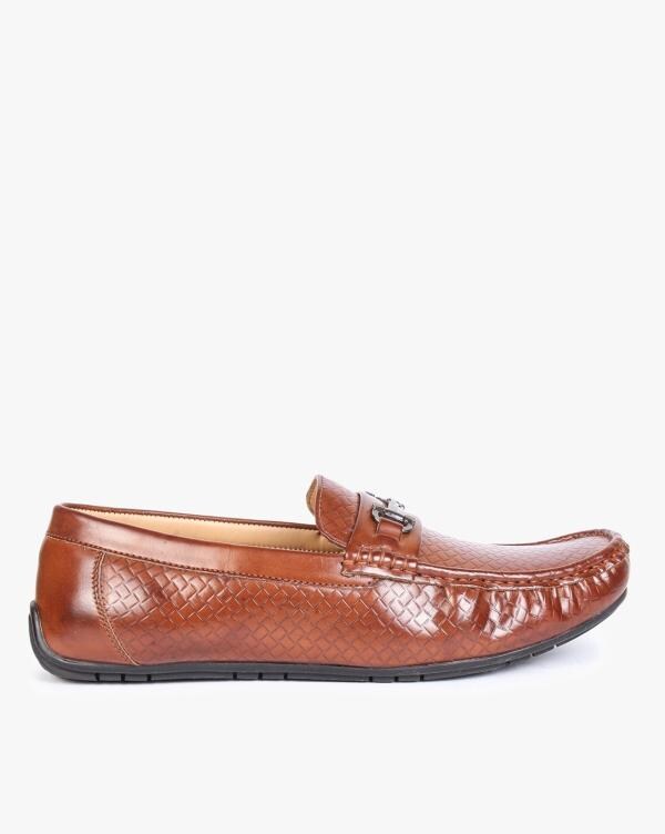 Basket Weave RoundToe Loafers JioMart