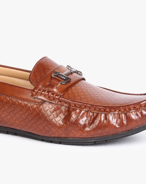 Basket Weave RoundToe Loafers JioMart