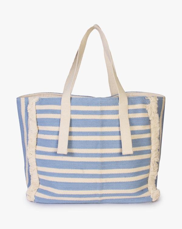 Striped Canvas Tote Bag JioMart