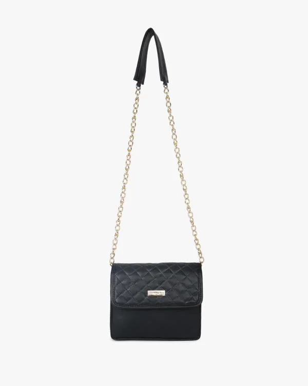 Quilted Sling Bag with Metal Chain Strap JioMart
