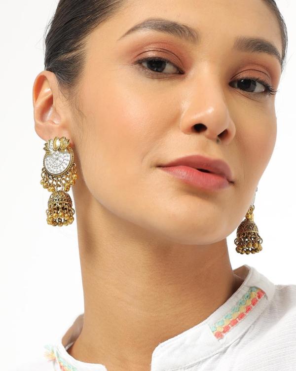 DualToned Ghungroo Jhumkas JioMart