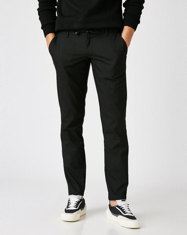 Striped FlatFront Trousers with Insert Pockets JioMart