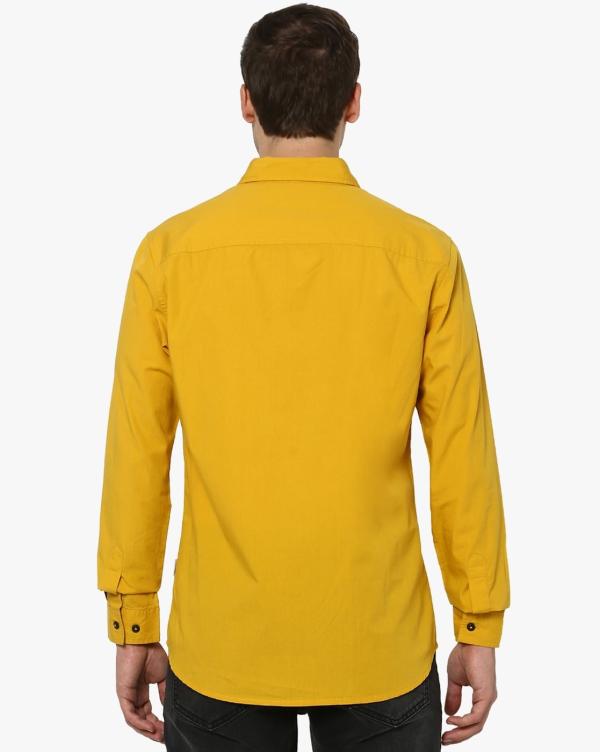 Slim Fit Shirt with Spread Collar JioMart