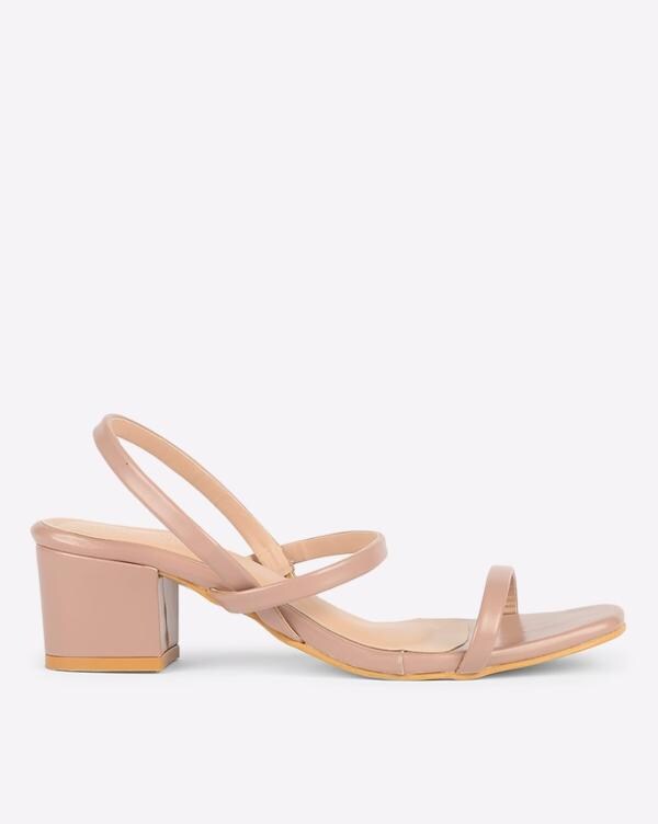 slingback chunky heels