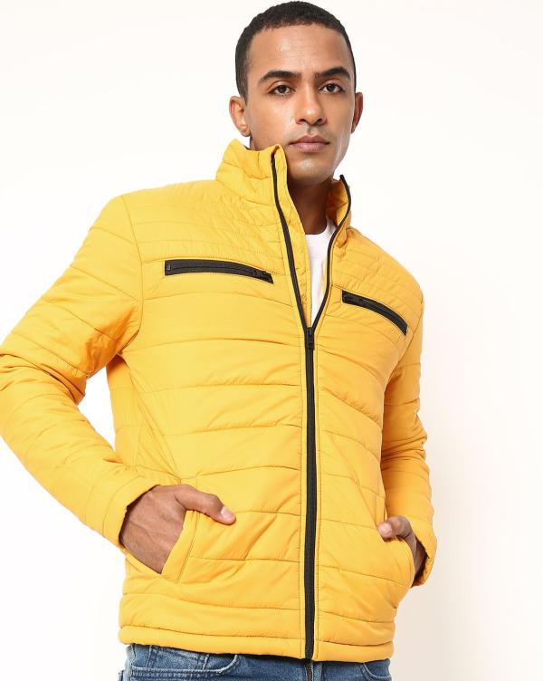 Quilted Puffer Jacket with Insert Pockets JioMart