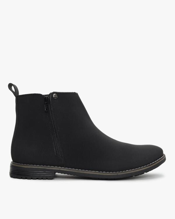 2976 women's leather zipper chelsea boots
