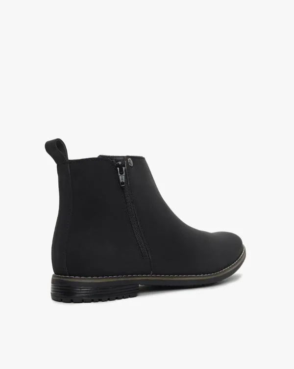 2976 women's leather zipper chelsea boots