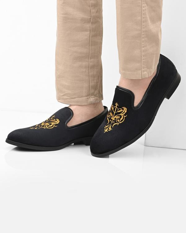 Formal Loafers with Embroidery JioMart