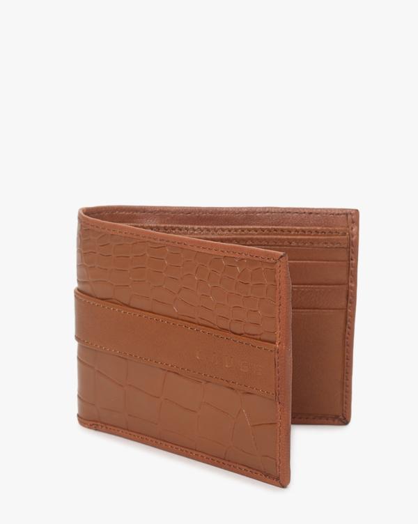 CrocEmbossed Leather BiFold Wallet JioMart
