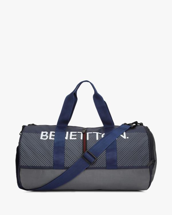 Typography Print Duffel Bag with Adjustable Strap JioMart