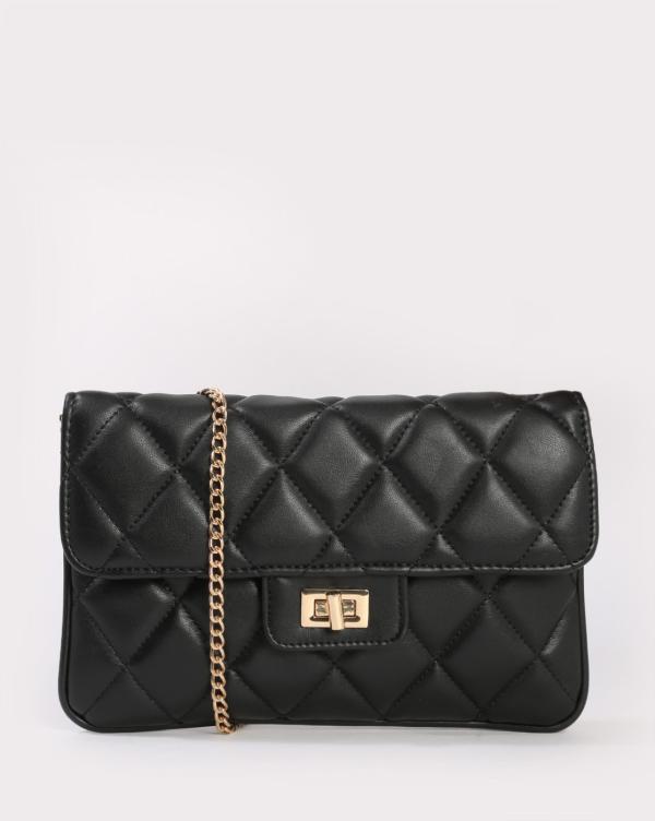 Quilted Sling Bag with Chain Strap JioMart