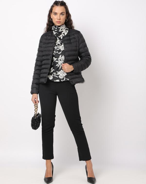 Faux Down Feather Puffer Jacket JioMart