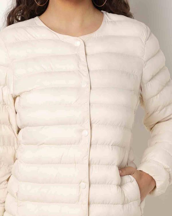 Faux Down Feather Puffer Jacket JioMart