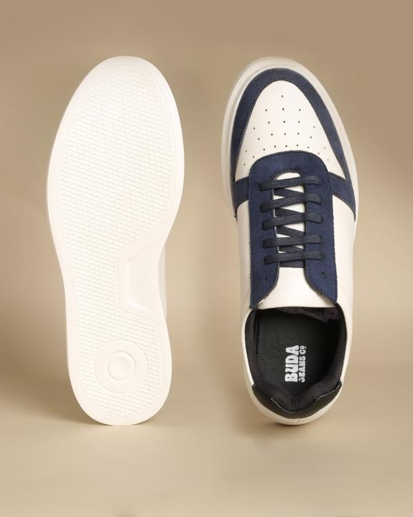 Panelled LaceUp Casual Shoes with Perforations JioMart