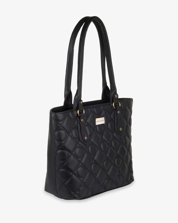 Quilted Shoulder Bag with Zip Closure JioMart