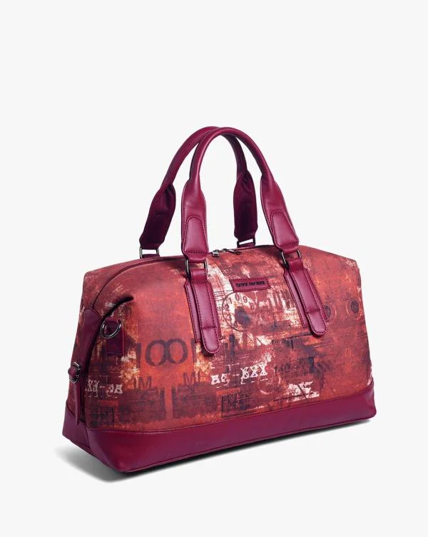 Graphic Print Duffel Bag with Detachable Strap JioMart