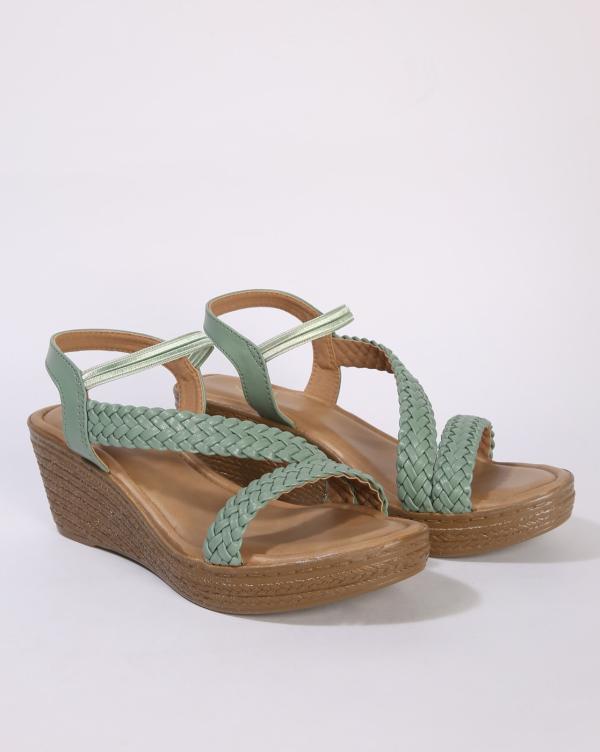 Strappy BasketWeave Wedges JioMart