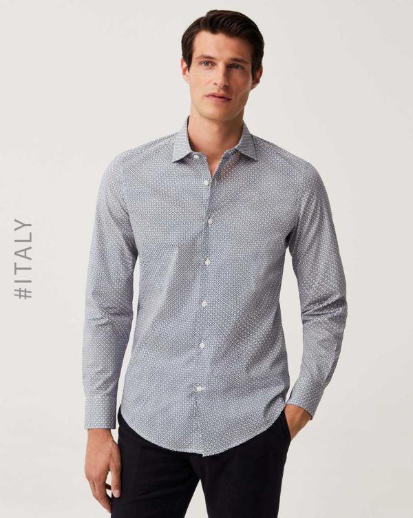 Printed Spread Collar Shirt JioMart