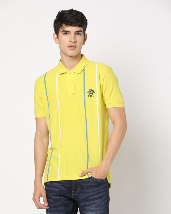 Striped Slim Fit Polo TShirt JioMart