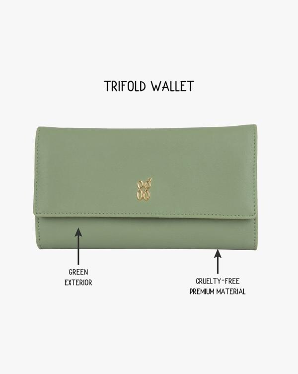 TriFold Wallet with SnapButton Closure JioMart