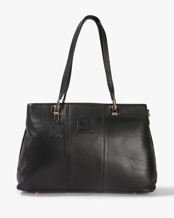 Leather Shoulder Bag with Zip Closure JioMart