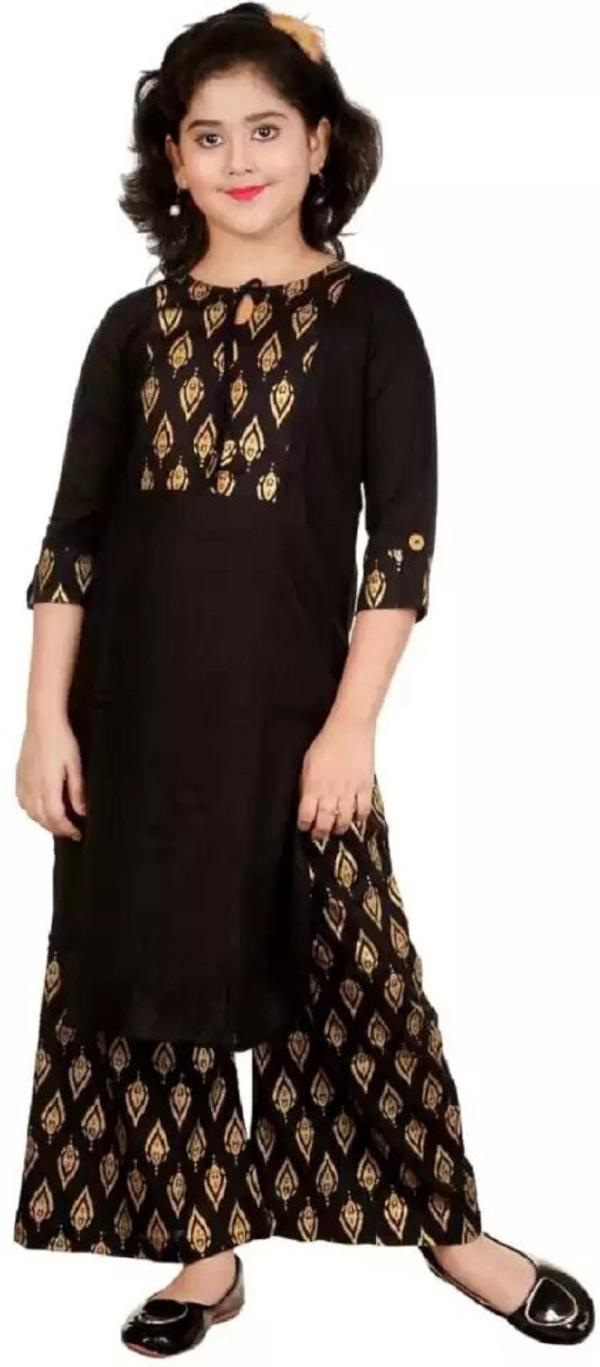 DIGIFASHION Girls Red Designer reyon kurti set JioMart