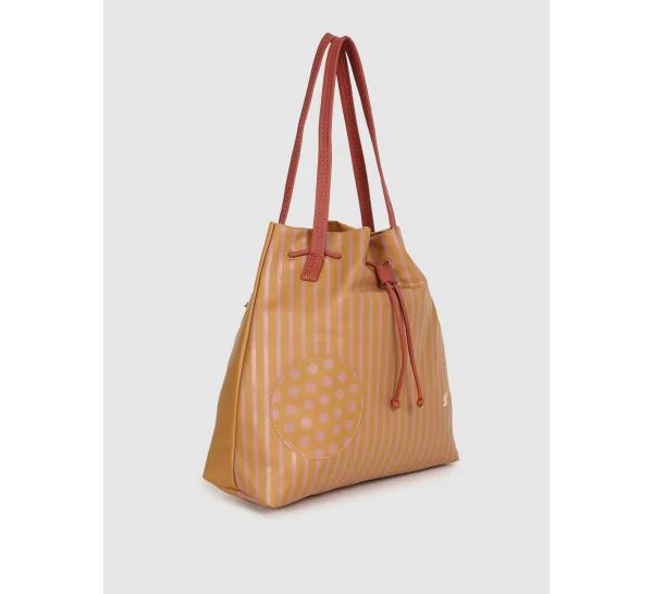 Baggit Women Beige Synthetic Structured Shoulder Bag - L - JioMart