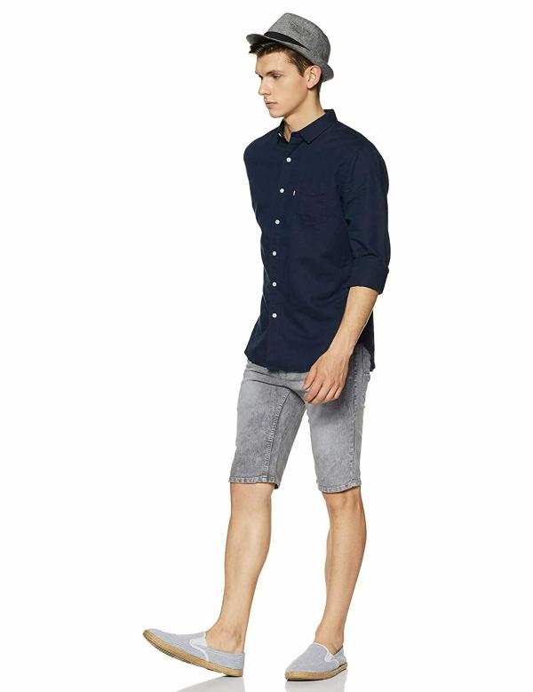Ben Martin Men's Denim Grey Shorts JioMart