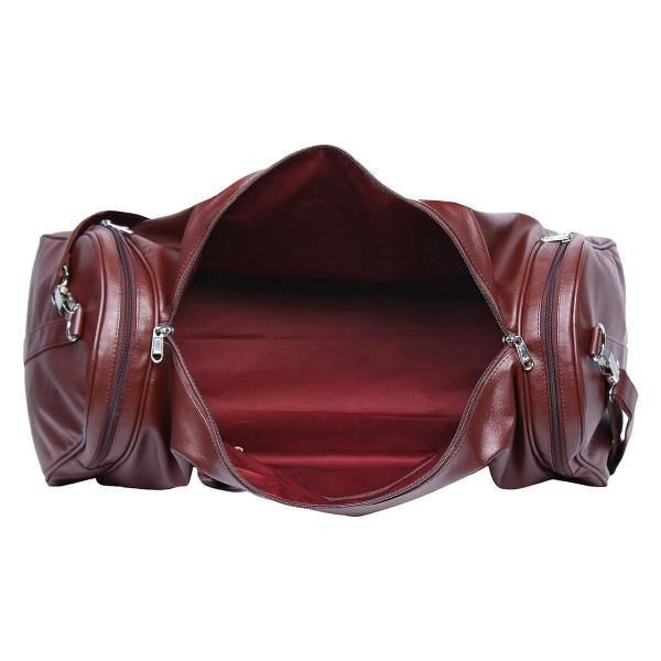 Mboss Brown Faux Leather Duffel Bag JioMart