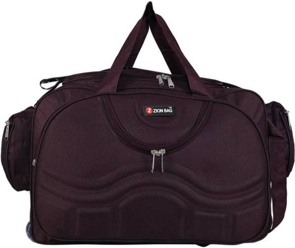 Zion Bag Purple Polyester Strolley Duffel Bag, 40 L JioMart
