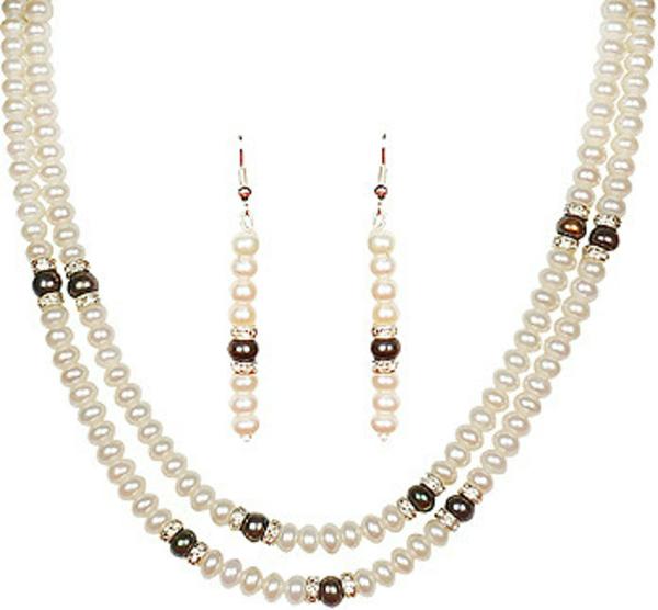 Classique Designer Jewellery Mother of Pearl Jewellery Set (Multi Color